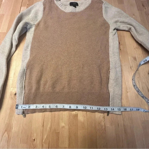 J. Crew Color Block Sweater with Double Zippers - Picture 10 of 14